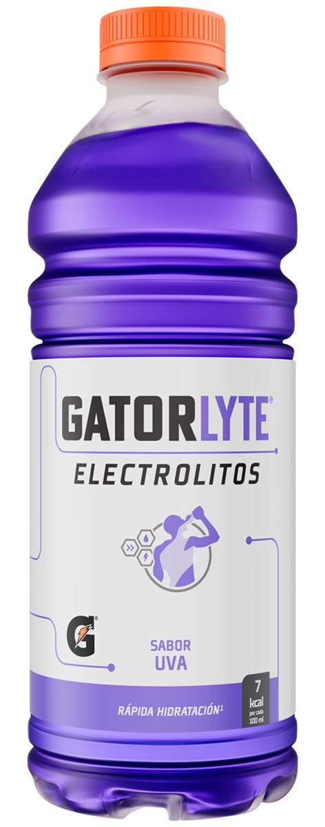 Gatorlyte · Bebida con electrolitos, uva (591 ml)
