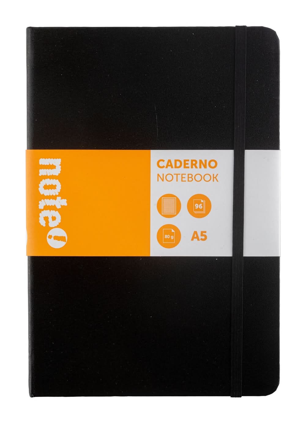 Caderno Agrafado com Elástico A5 Quadriculado