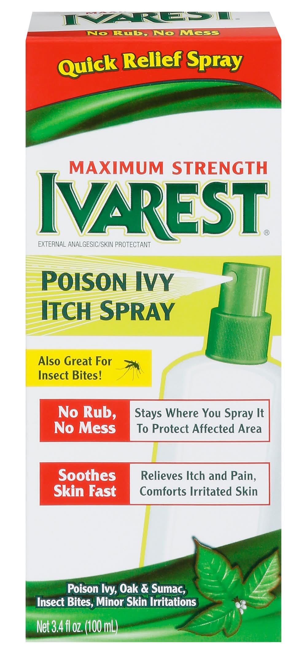 Ivarest Maximum Strength Poison Ivy Itch Spray (3.4 oz)