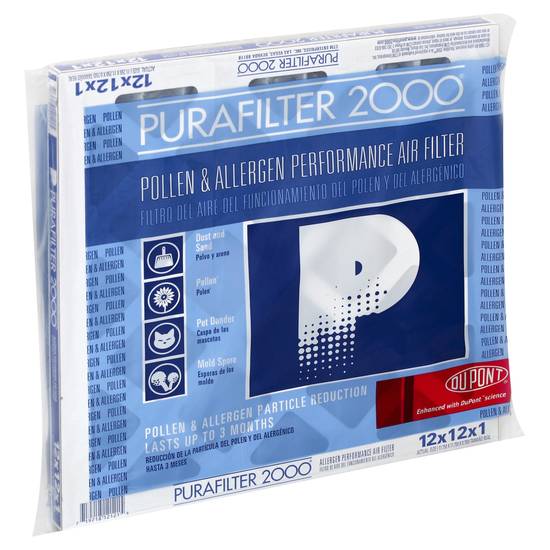 Purafilter 2000 Pollen & Allergen Performance Air Filter
