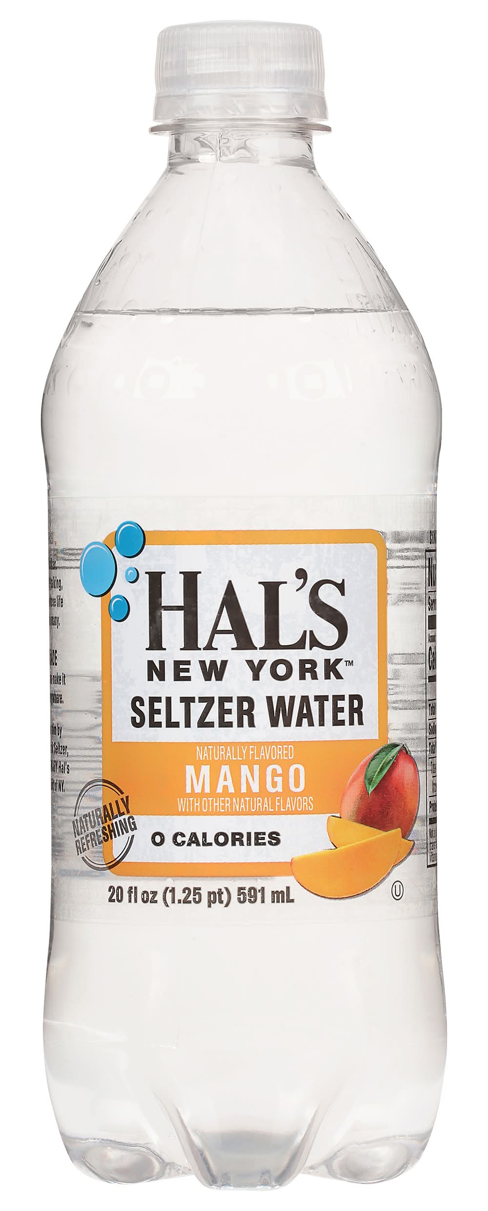 Hal's New York Mango Seltzer Water (20 fl oz)