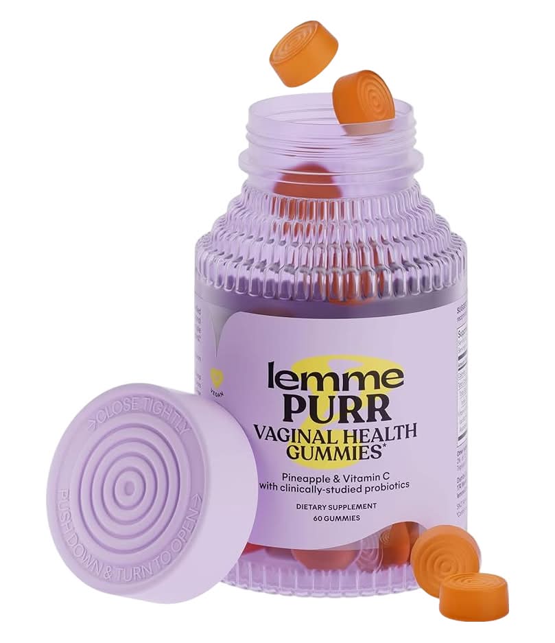 Lemme Purr Vaginal Probiotic Gummies, Pineapple (60 ct)