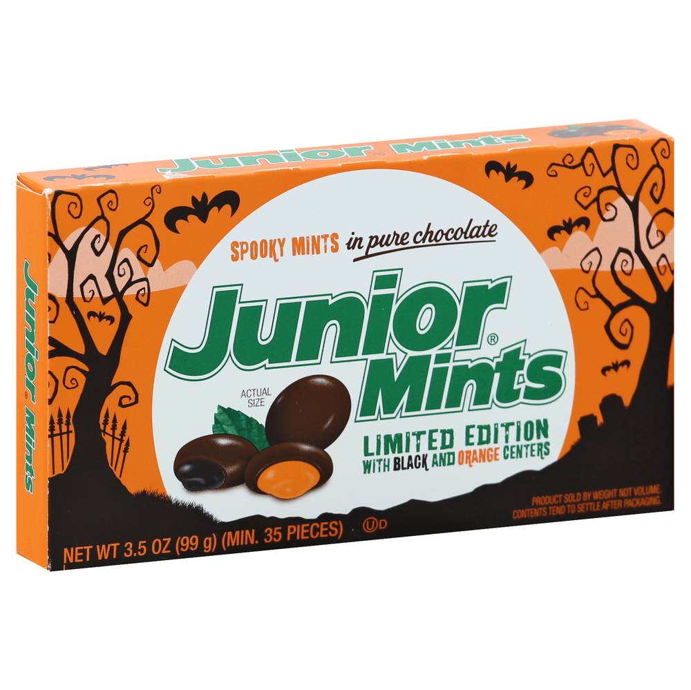 Junior Mints Limited Edition Spooky Mints in Pure Chocolate (3.5 oz)