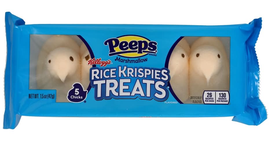 Peeps Rice Krispies Marshmallow Treats, 5-pc Pack.