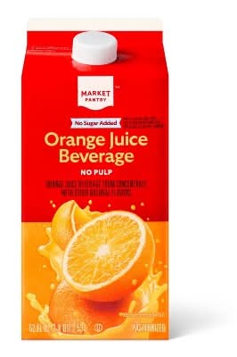 Market Pantry No Pulp Juice Beverage, Orange (52 fl oz)