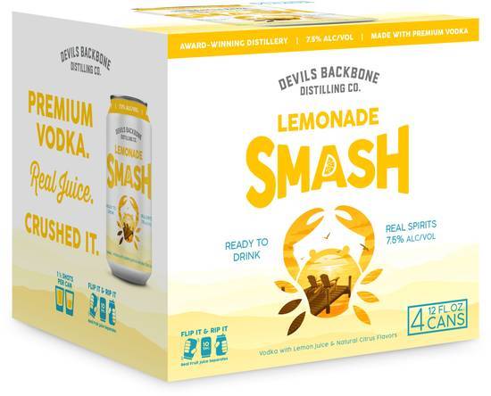 Devils Backbone Brewing Co. Lemonade Smash (4 pack, 12 fl oz)