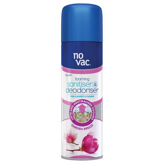 No Vac Foaming Sanitiser and Deodoriser Garden Breeze