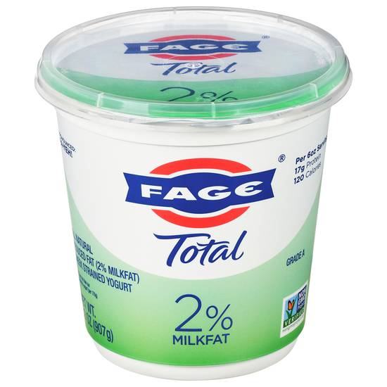 Fage Total 2% Milkfat Greek Strained Reduced Fat Yogurt