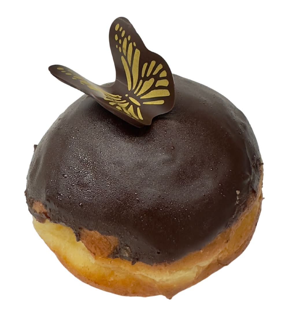 Choc Custard Round Donut