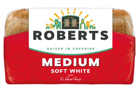 Roberts Medium Soft White Sliced Bread (800g)