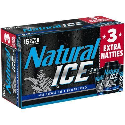 Natural Ice 15 Pack 12oz Can