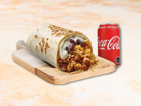 Burrito Just Chilli + Bebida