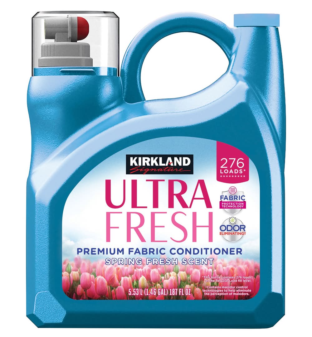 Kirkland Signature Ultra Fresh Premium Fabric Conditioner, Spring Fresh (187 fl oz)