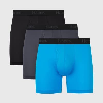 Hanes Premium Originals Super Stretch Boxer Briefs, Men, L, Assorted (3 ct)
