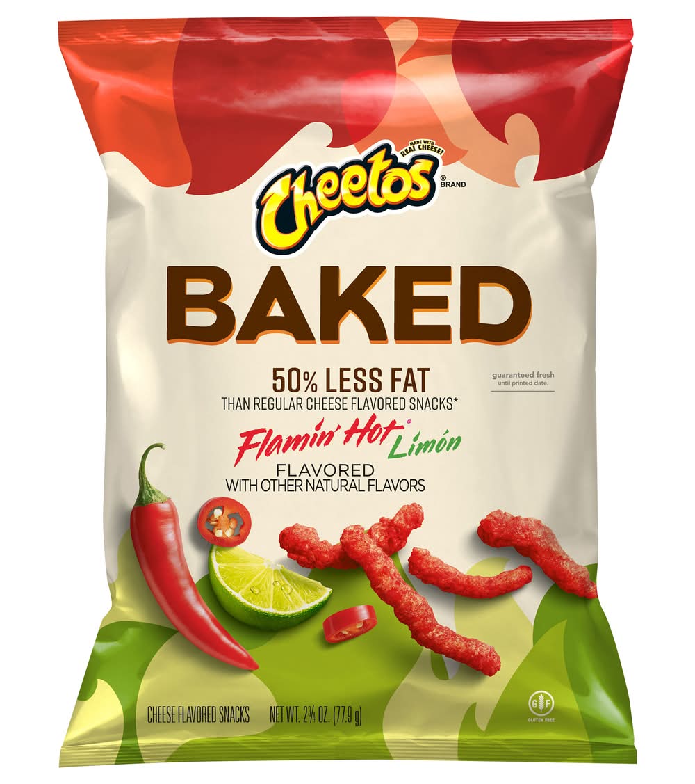 Cheetos Gluten Free Baked Cheese Flavored Snacks, Flamin' Hot Limón (2.75 oz)