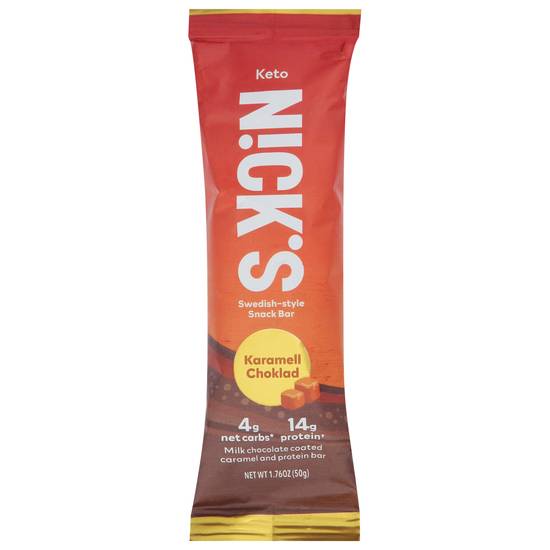 Nick's Keto Swedish Style Snack Bar (karamell choklad)