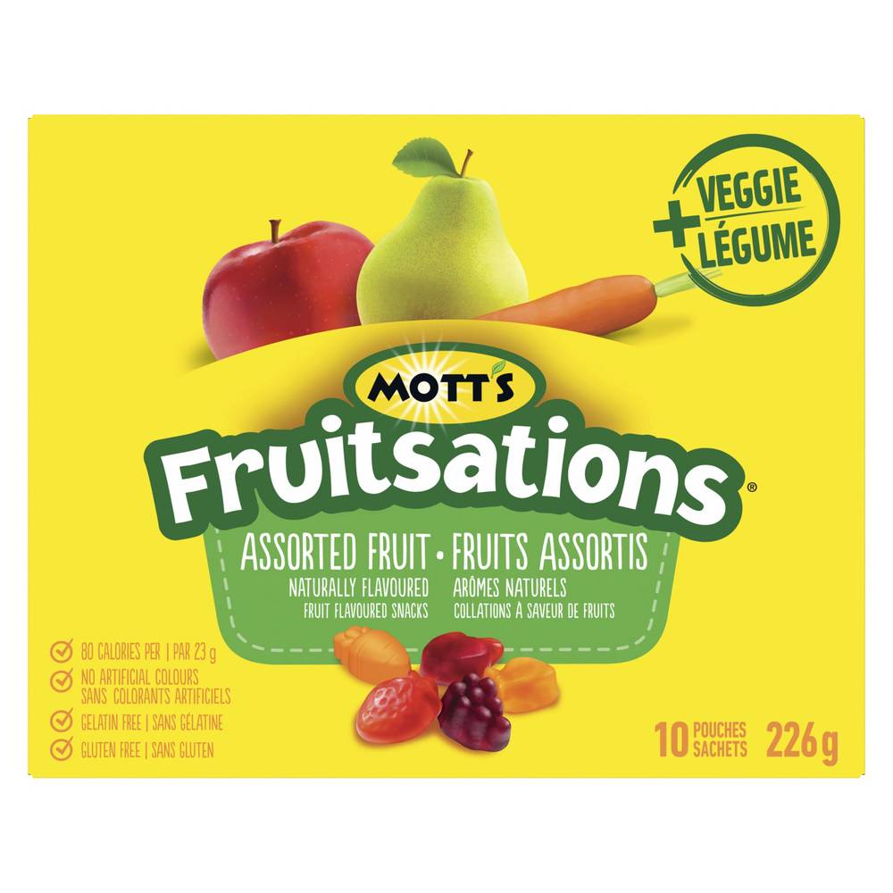 Mott's Fruitsations Assorted Fruit Flavoured Snacks (226 g)