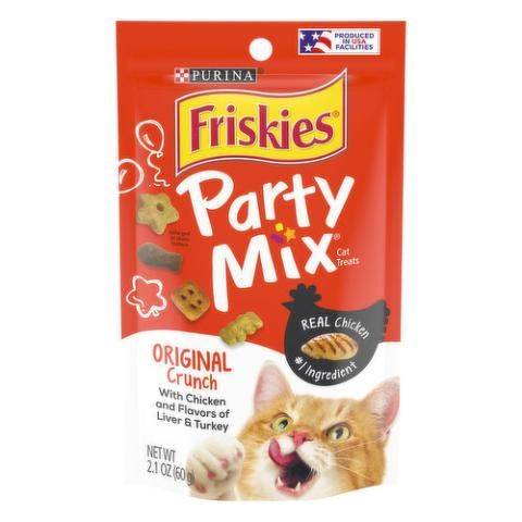 Friskies Party Mix Cat Treats Original Crunch 2.1oz