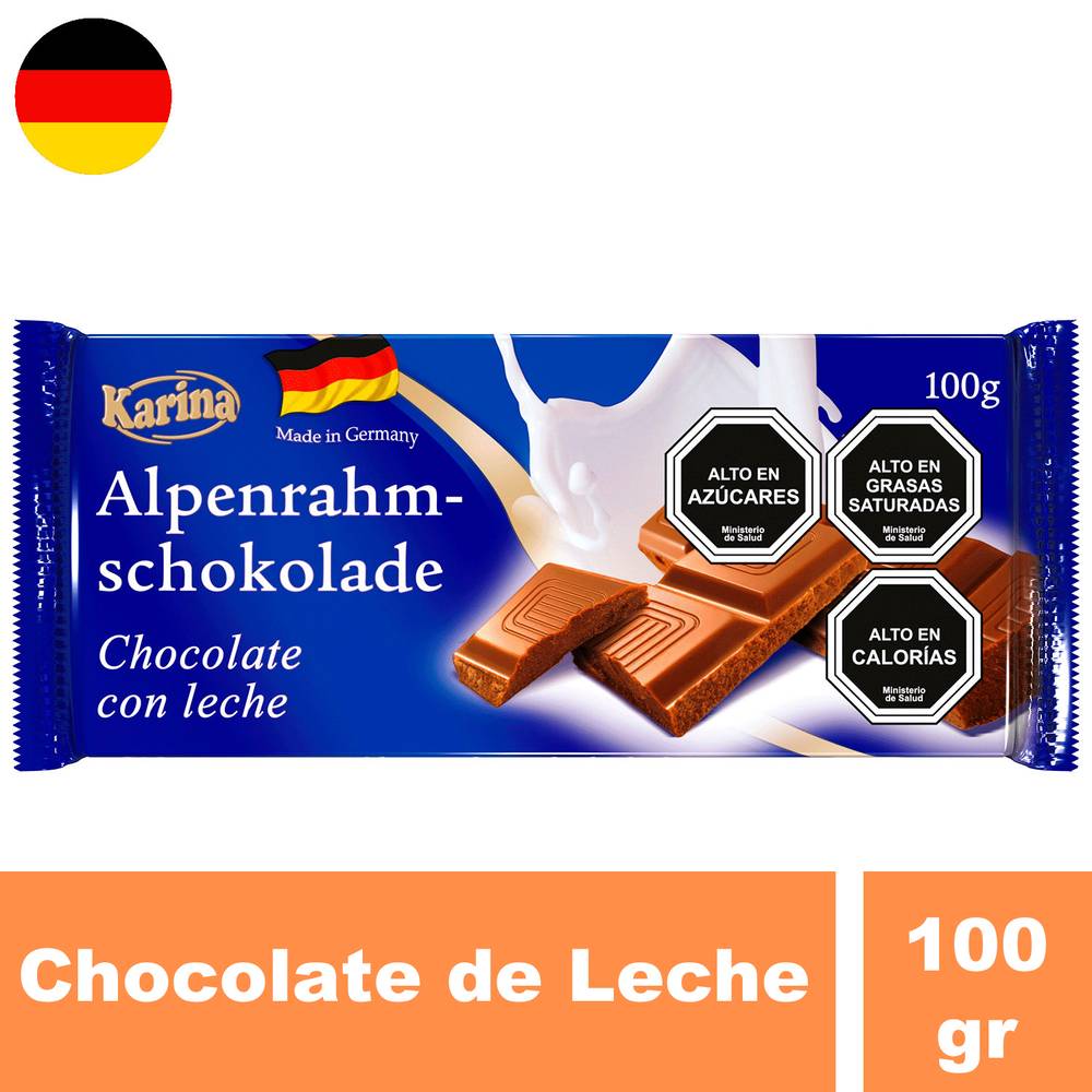 Karina · Barra de chocolate con leche (100 g)
