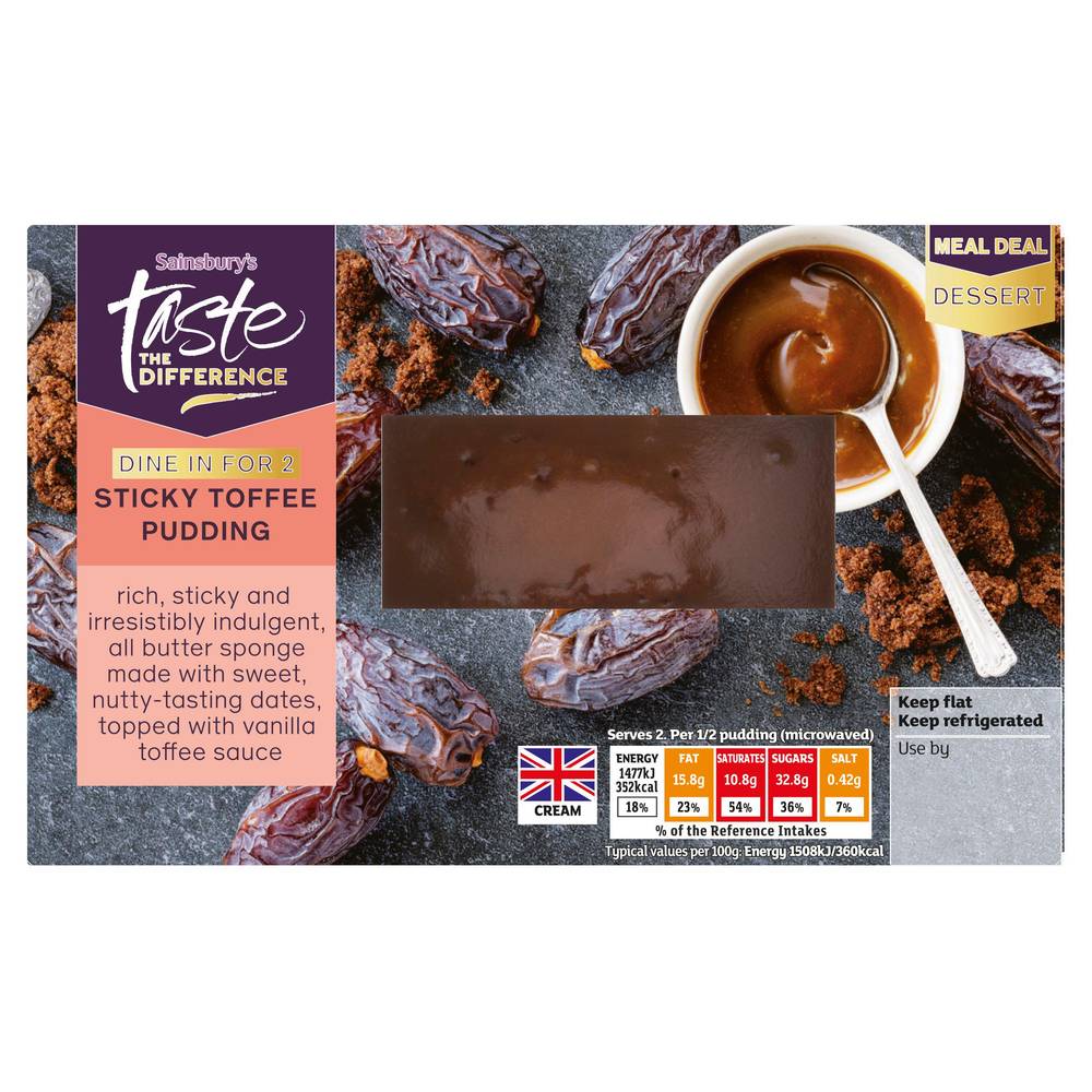 Sainsbury's Sticky Toffee Pudding, Taste the Difference
