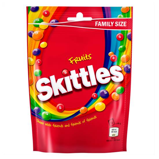Skittles Fruits Sweets Family Size Pouch (196g)