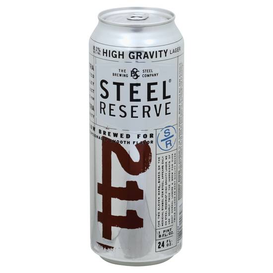 Steel Reserve High Gravity Lager Beer (24 fl oz)