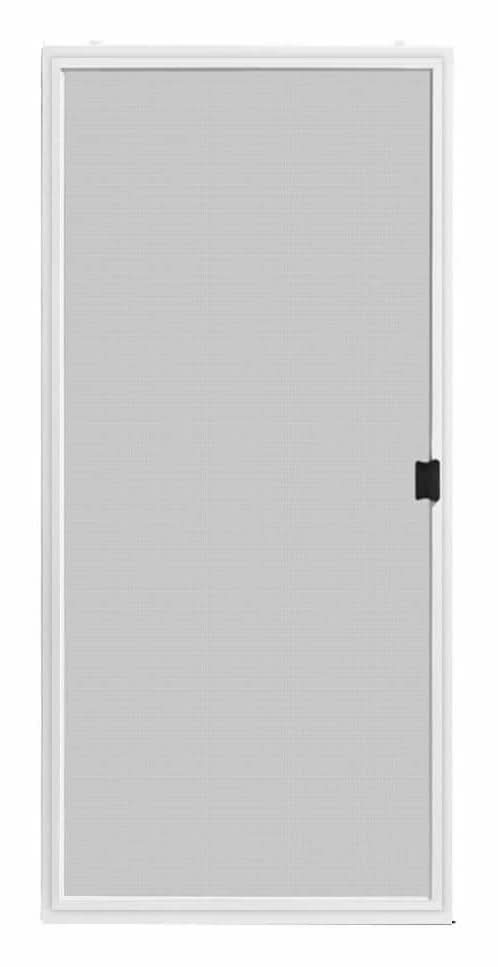 36 In. X 80 In. Adjustable Fit White Premium Patio Sliding Screen Door