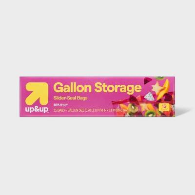 up&up Gallon Slider Food Storage Bags (15 ct)