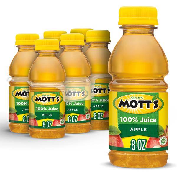 Mott's 100% Apple Juice (6 ct, 8 fl oz)
