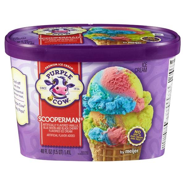 Purple Cow Scooperman Ice Cream (1.5 qt)