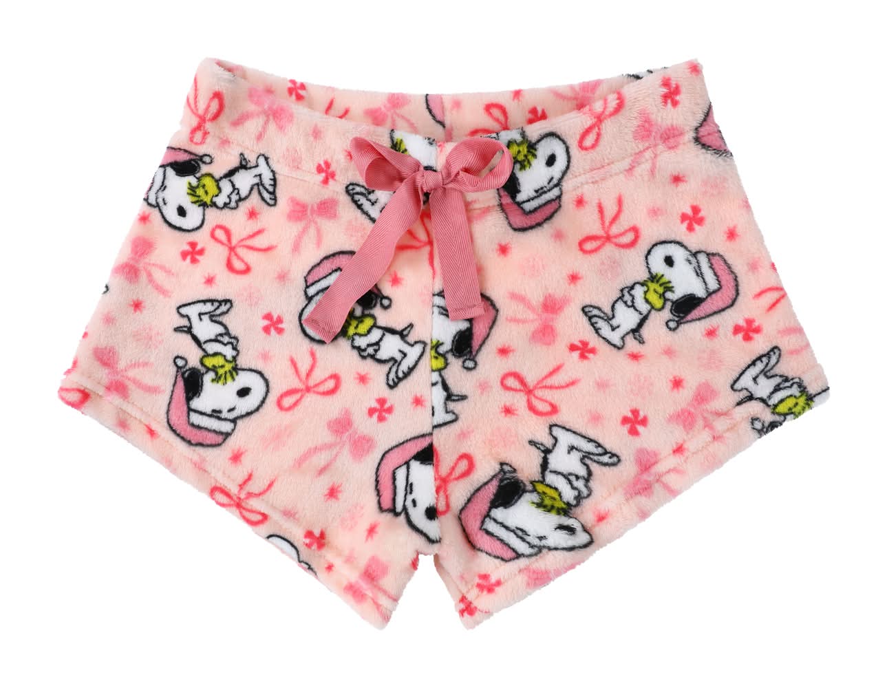 Juniors Seasonal Licensed Plush Sleep Shorts Large Snoopy