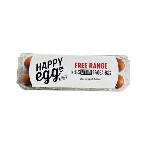 Happy Egg Co. Free Range Medium Grade a Eggs (12 ct)