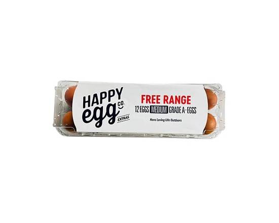Happy Egg Co. · Free Range Medium Grade A Eggs (12 eggs)