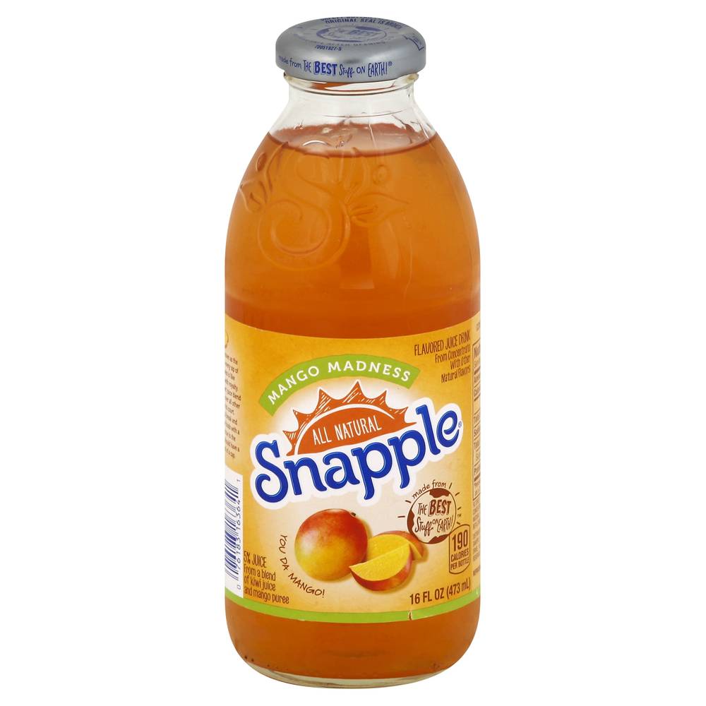 Snapple Juice Drink (16 fl oz) (mango madness)