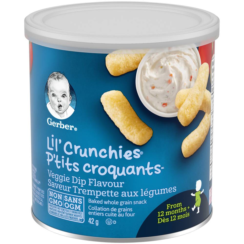 Gerber Lil' Crunchies Veggie Dip Toodler Snacks (42 g)