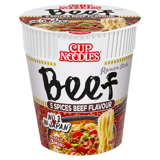 Nissin Cup Noodles 5 Spices Beef Flavour 64G