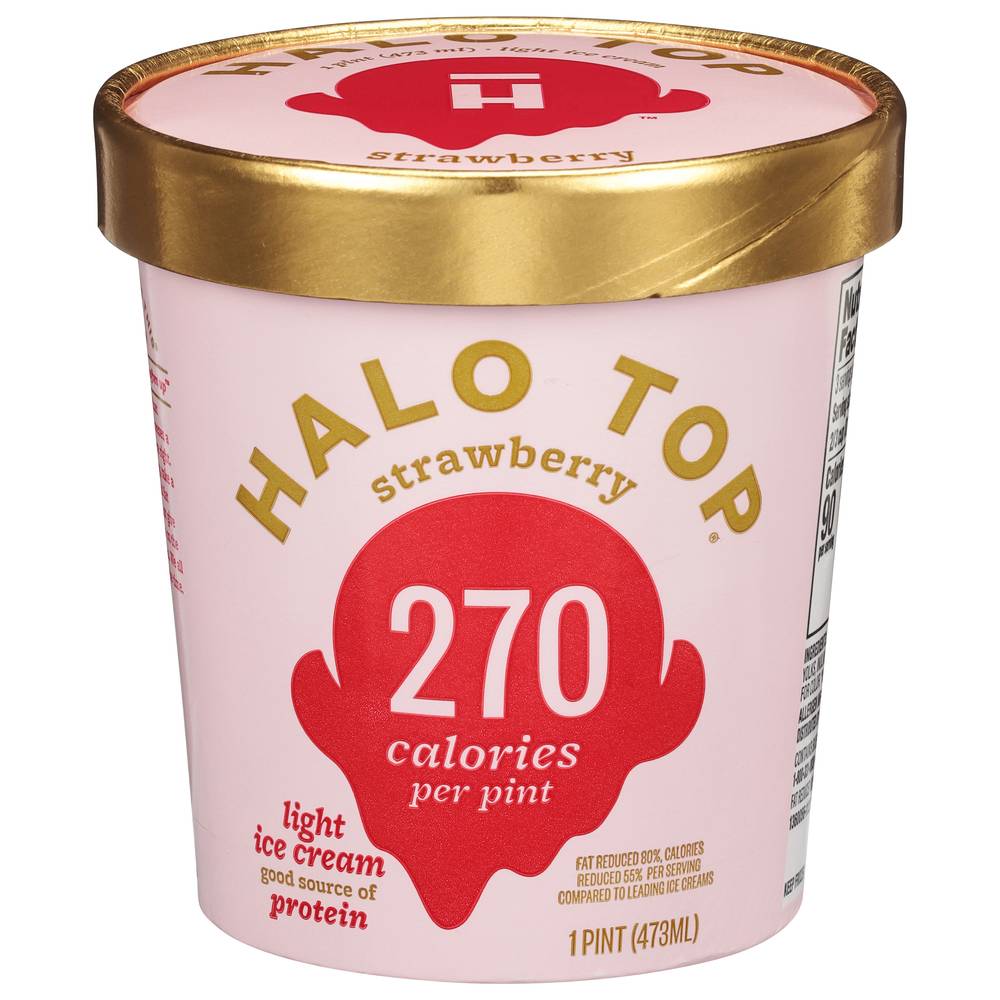 Halo Top Protein Light Ice Cream ( strawberry)