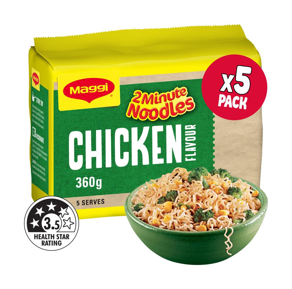 Maggi Instant Noodles, Chicken (360g, 5 pack)