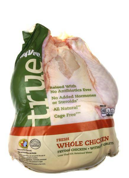 Hy-Vee True All Natural Cage Free Whole Chicken Fryer Without Giblets