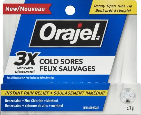 Orajel Cold Sores 3x (5.3 g)