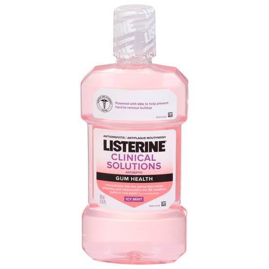 Listerine Clinical Solutions Gum Health Antiseptic Icy Mint Mouthwash