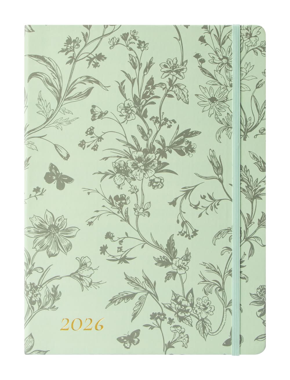 2026 Planner Green Floral