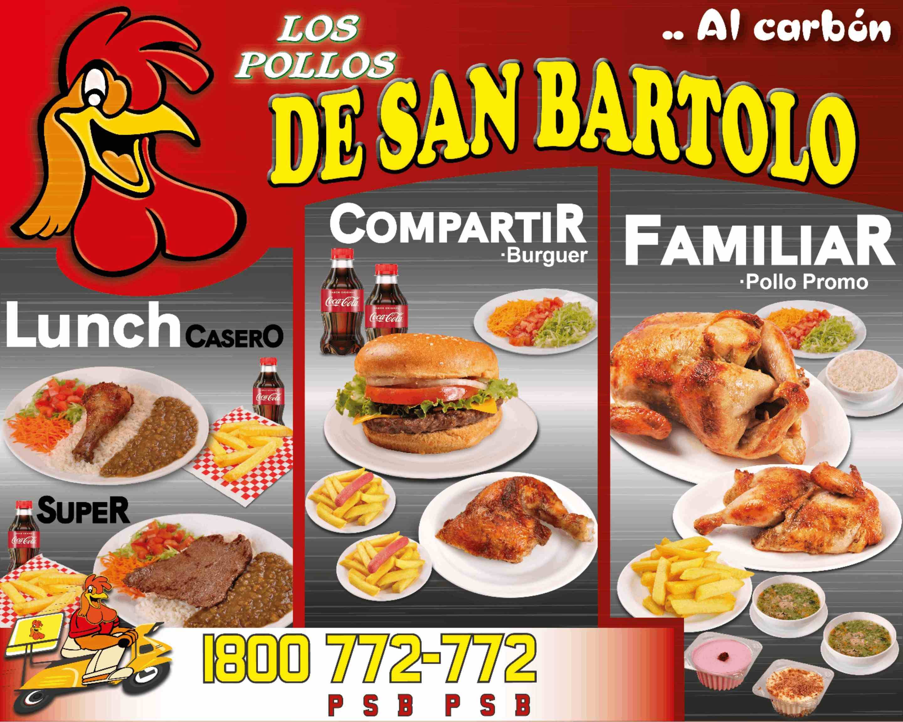 Los Pollos de San Bartolo (Armenia) a domicilio en Quito | Menú y ...