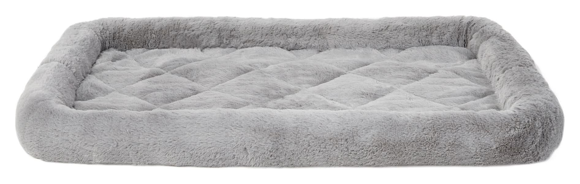 Top Paw® Plush Grey Dog Crate Mat - X-Small, Small, Medium, Large, X-Large, XX-Large (Color: Grey, Size: 30\"L X 19\"W)