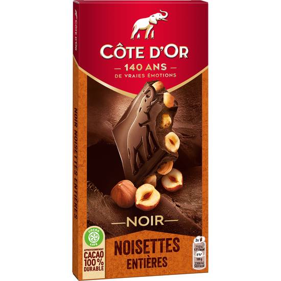 Cote d'Or - Côte d'or - chocolat noir aux noisettes entières (cacoa)