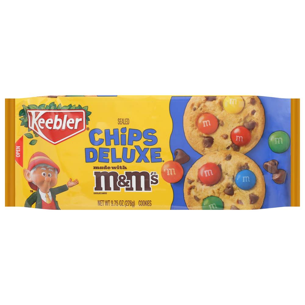 Keebler Chips Deluxe M&M's Milk Chocolate Cookies (9.75 oz, 18 ct)