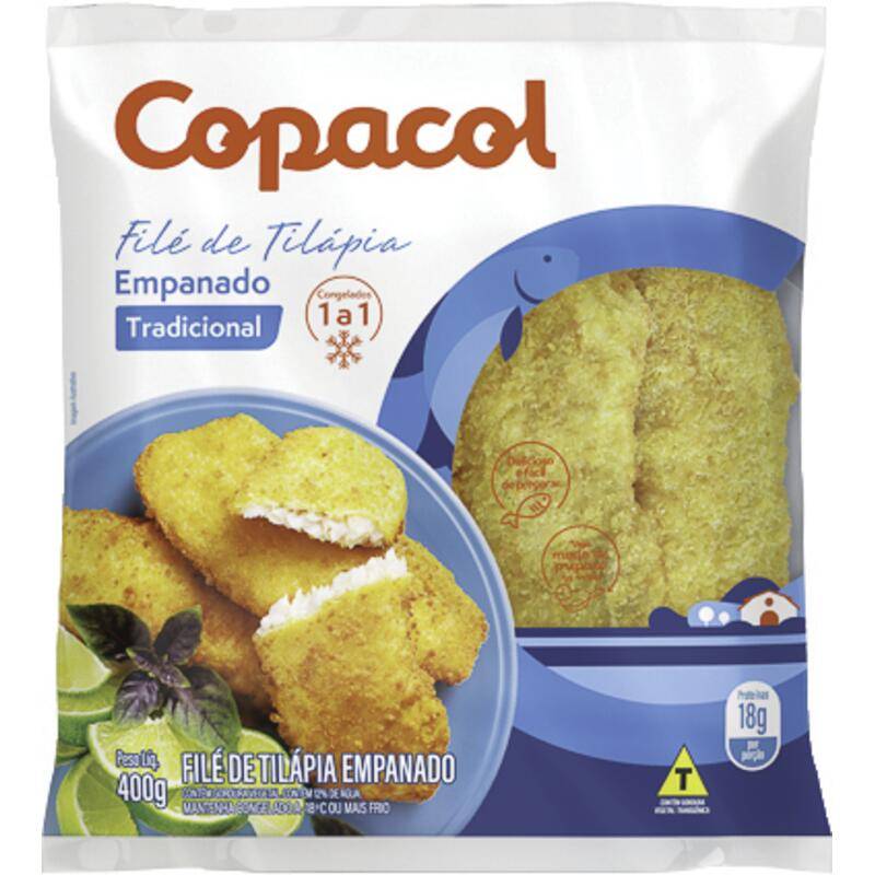 Copacol Filé de tilápia empanado tradicional (400 g)
