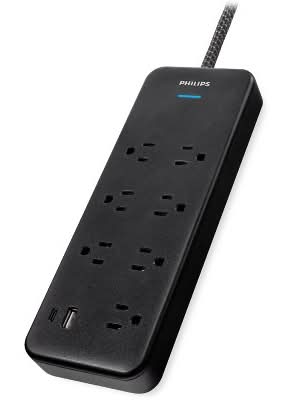 Philips Surge Protector 7 Outlet Adapter