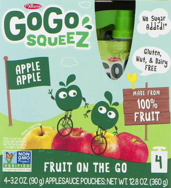 Gogo Squeez Applesauce Pouches (4 ct)
