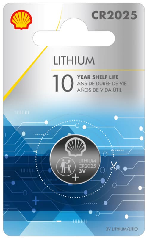 Shell Lithium Button Cell 2025 Batteries 1-Pack